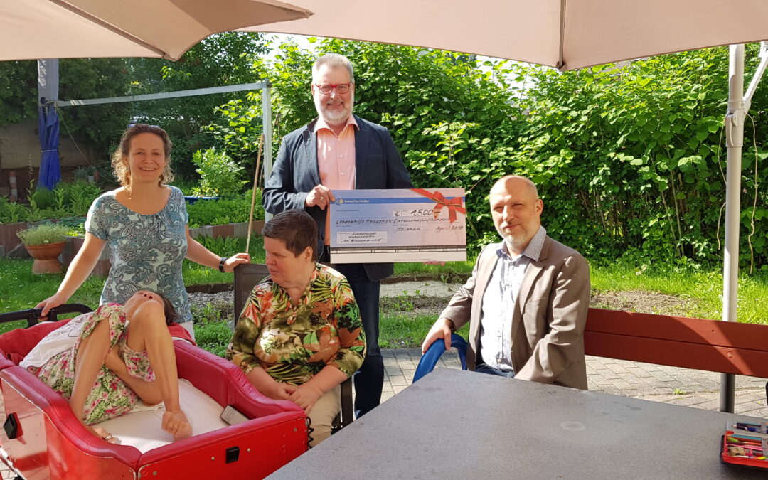 Rotary Club Meißen überreichte Spende an die Wohnstätte „Im Wiesengrund“